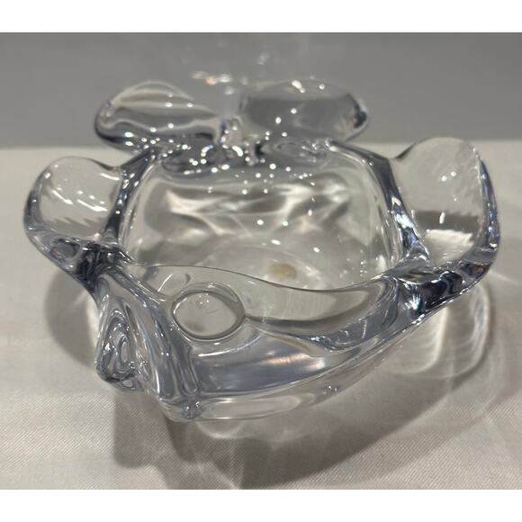 Fish Shaped Candy Trinket Art Vannes France Crystal Ring Dish 2”H x 6.5"L Vtg - Picture 9 of 10